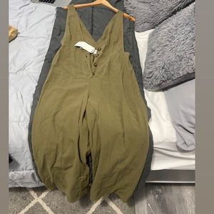 Beautiful green olive jumpsuit
